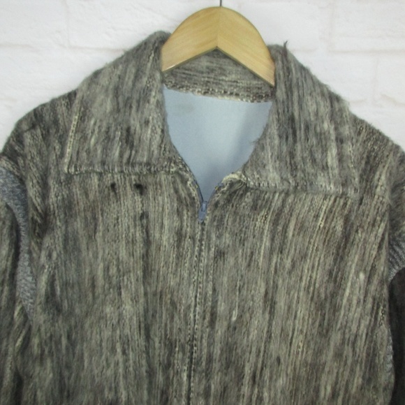 Vintage Wool Tweed 2 in One Zip Off Sleeves Coat - Picture 6 of 8